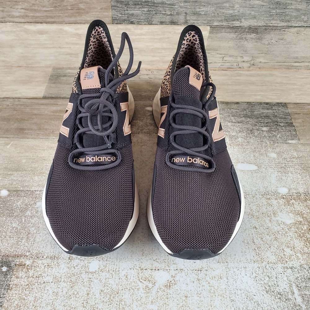 New Balance Fresh Foam Roav Womens Shoes Sz 11 B Black Brown Lace Up Sneakers - Picture 2 of 10